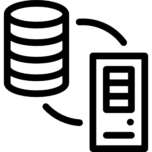 armazenamento de dados Detailed Rounded Lineal Ícone