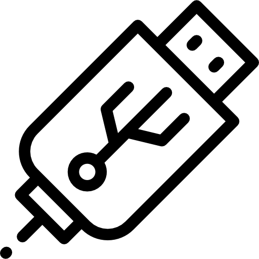 flash drive Detailed Rounded Lineal Ícone