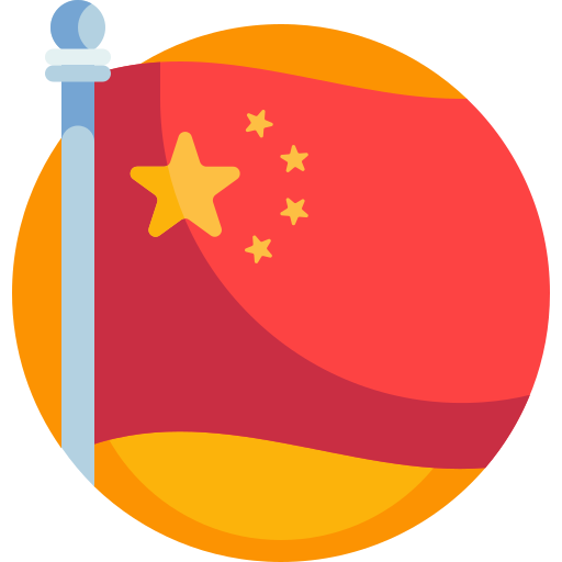 중국 Detailed Flat Circular Flat icon