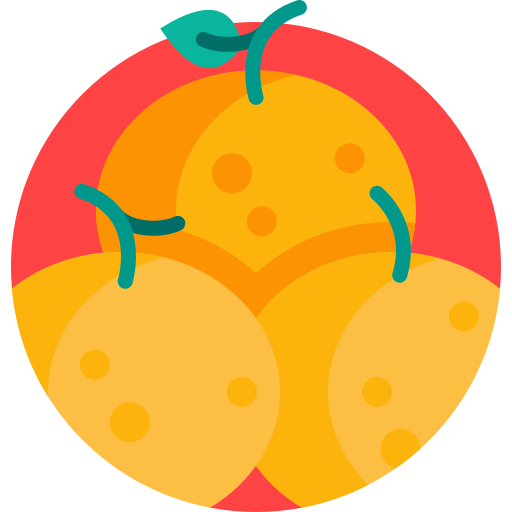 Mandarin Detailed Flat Circular Flat icon