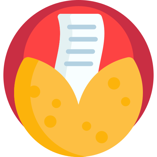 Fortune cookie Detailed Flat Circular Flat icon