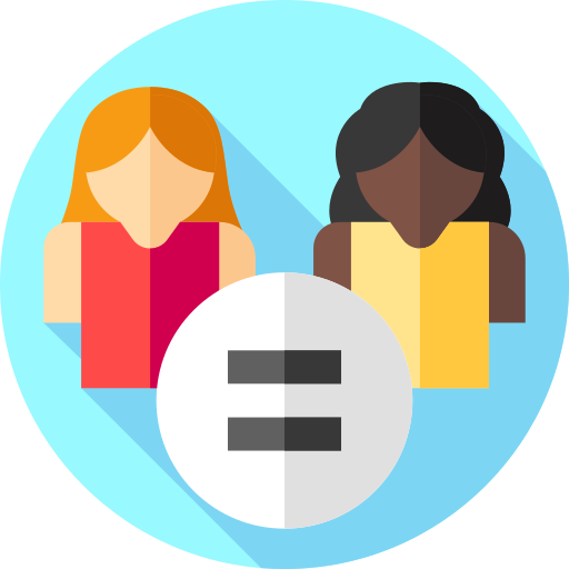 Equality Flat Circular Flat icon