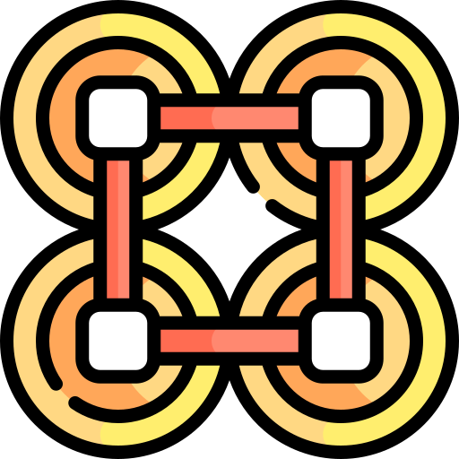 monety Kawaii Lineal color ikona