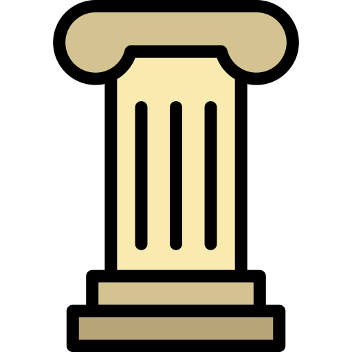 Column Generic Outline Color icon