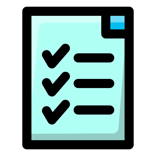 체크리스트 Generic Outline Color icon