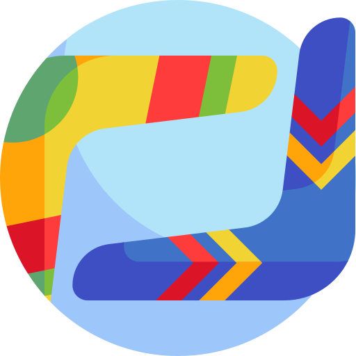 Boomerang Detailed Flat Circular Flat icon