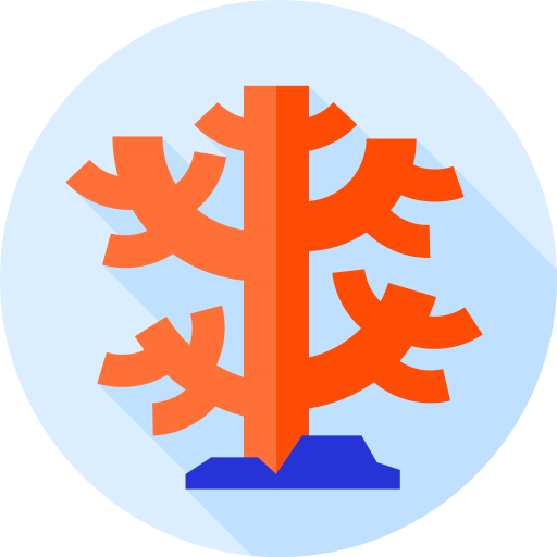 koral Flat Circular Flat ikona