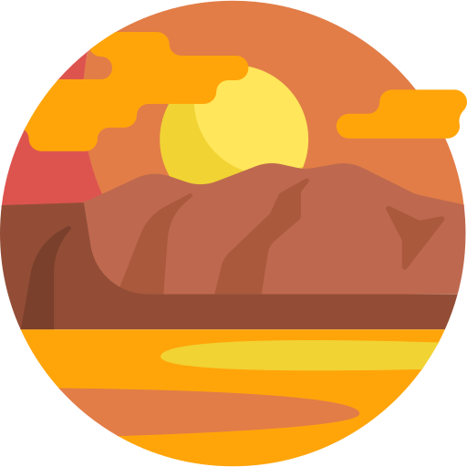 Uluru Detailed Flat Circular Flat icon