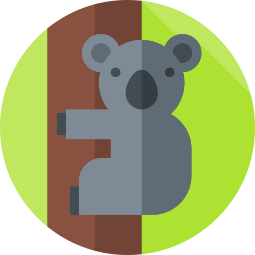 koala Flat Circular Flat icon