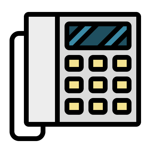 telefon Generic Outline Color ikona