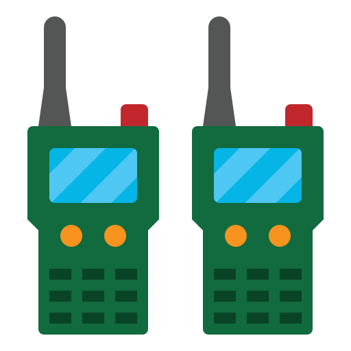 walkie-talkies Generic Flat icoon