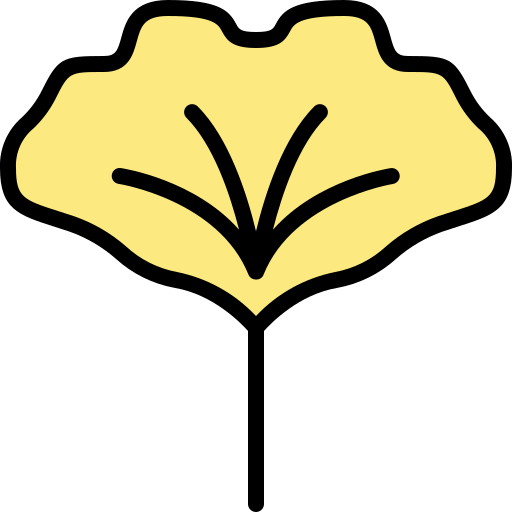 Ginkgo Generic Outline Color icon
