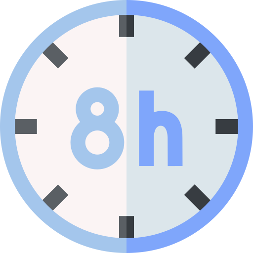 8 godzin Basic Straight Flat ikona