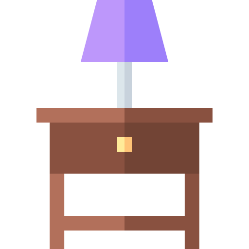 ベッドサイドテーブル Basic Straight Flat icon
