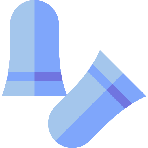 ohrstöpsel Basic Straight Flat icon