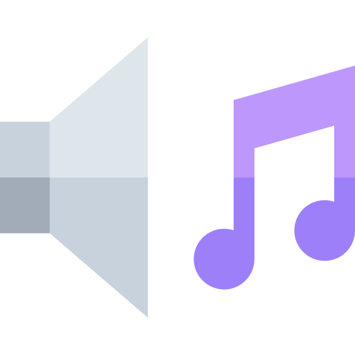 音楽 Basic Straight Flat icon