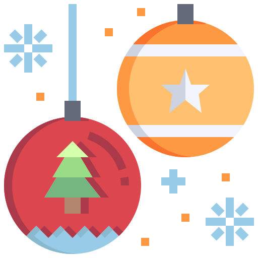 クリスマスボール Justicon Flat icon