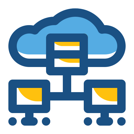 Cloud data Generic Color Omission icon