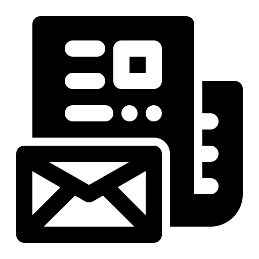 Новостная рассылка Generic Glyph иконка