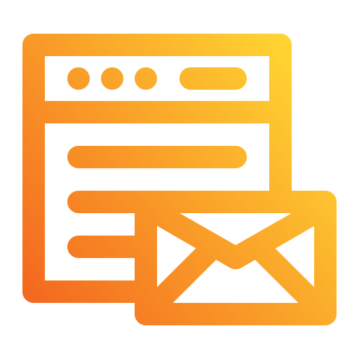 e-mail marketing Generic Gradient icon