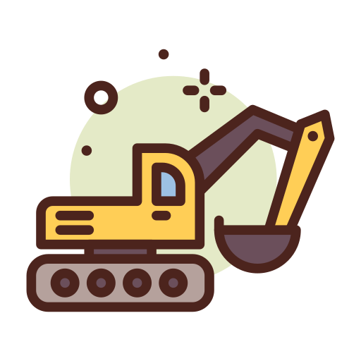 Bulldozer Darius Dan Lineal Color icon