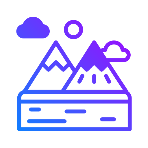 Mountains Generic Gradient icon