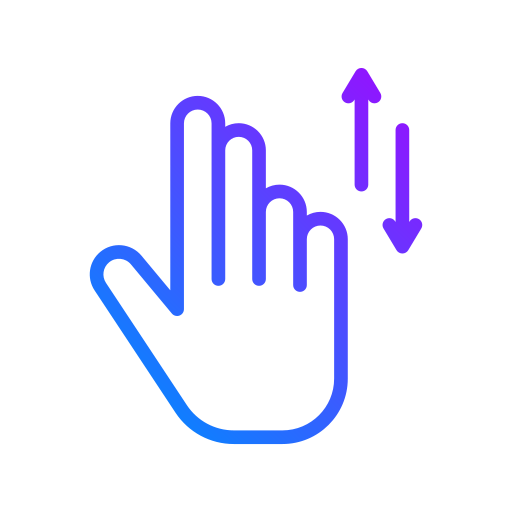 2本の指 Generic Gradient icon