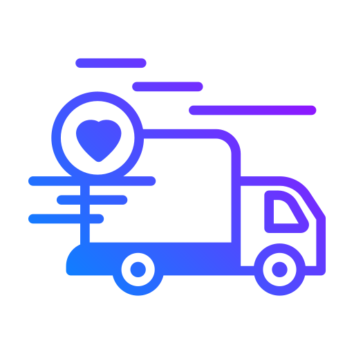 Грузовик доставки Generic Gradient иконка