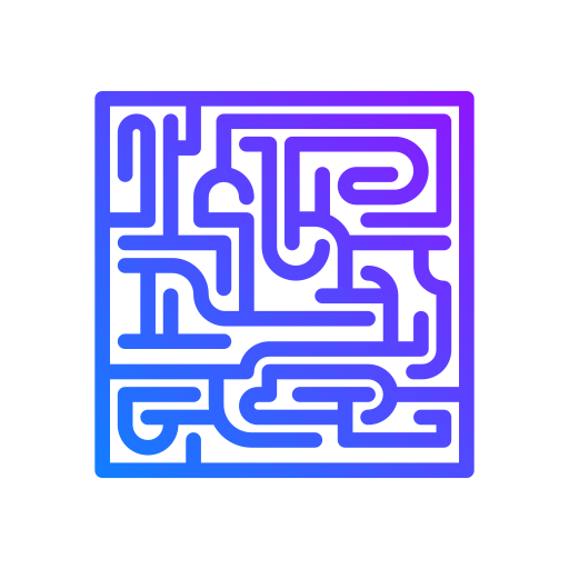 labyrinthe Generic Gradient Icône