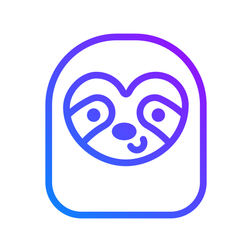 Sloth Generic Gradient icon