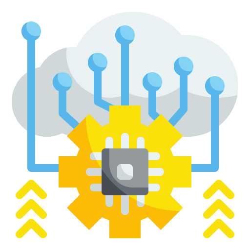 computación en la nube Wanicon Flat icono