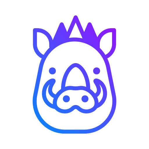 Wild boar Generic Gradient icon