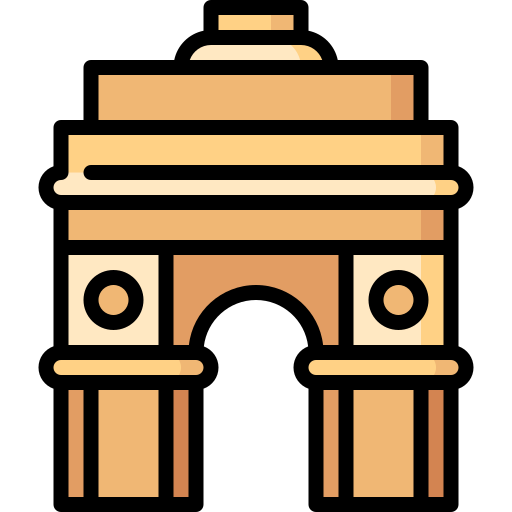 puerta de la india Special Lineal color icono