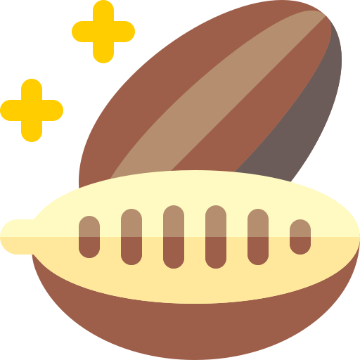 ziarno kakaowca Basic Rounded Flat ikona