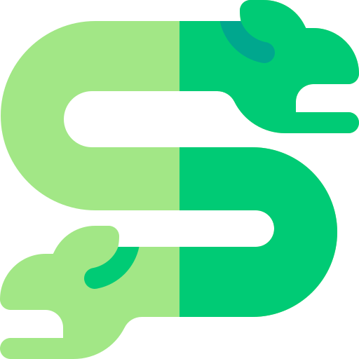 Double headed serpent Basic Rounded Flat icon