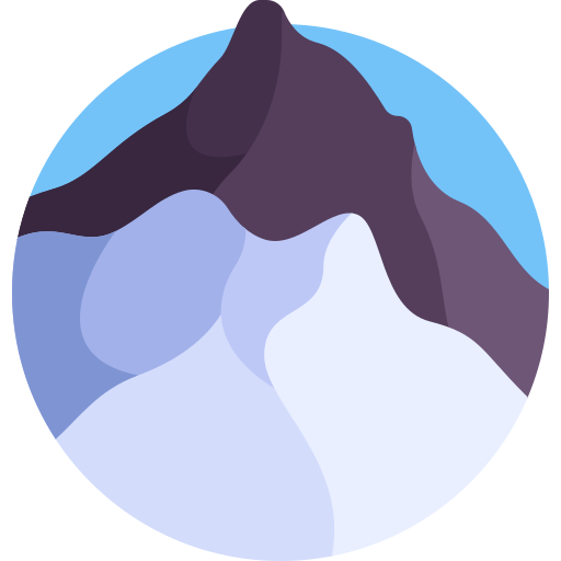 Mount kenya Detailed Flat Circular Flat icon