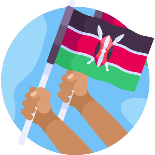 Kenya Detailed Flat Circular Flat icon