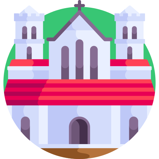 allerheiligen kathedraal Detailed Flat Circular Flat icoon