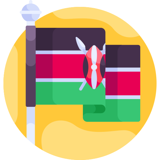 kenya Detailed Flat Circular Flat Icône