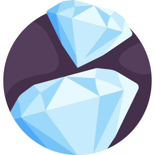 diamantes Detailed Flat Circular Flat icono