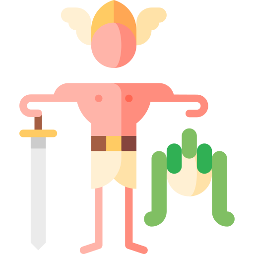 perseus Puppet Characters Flat icon