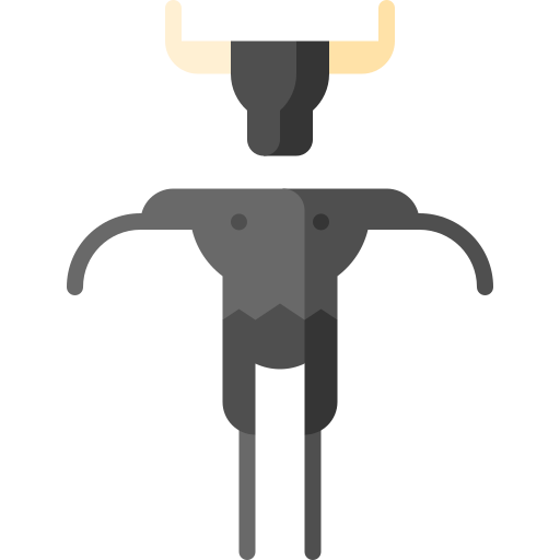 minotaurus Puppet Characters Flat icoon