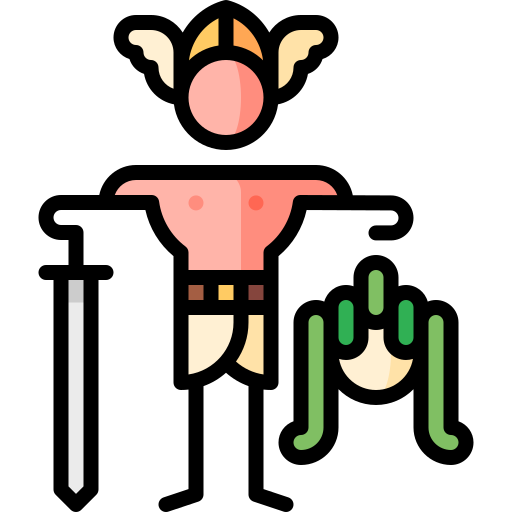 Perseus Puppet Characters Lineal Color icon