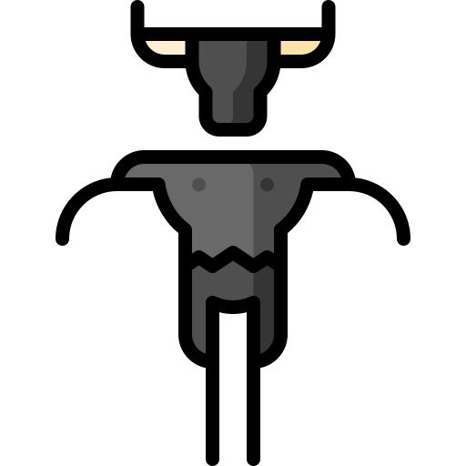 Minotaur Puppet Characters Lineal Color icon