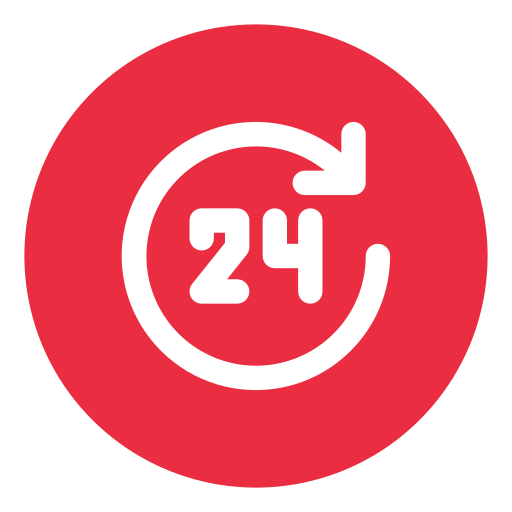 Open 24 hours Generic Circular icon