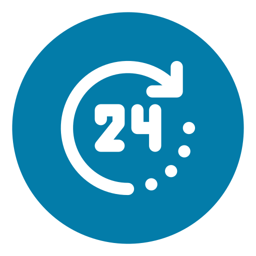 24 시간 영업 Generic Circular icon