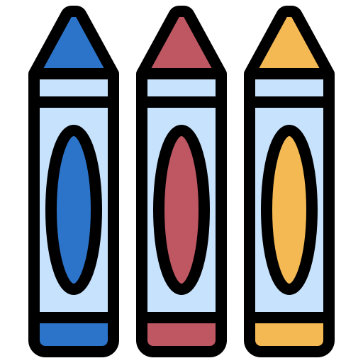 Crayon Generic Outline Color icon