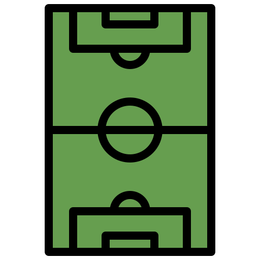 Football field Generic Outline Color icon