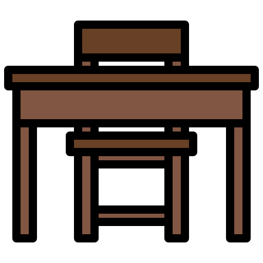 School desk Generic Outline Color icon