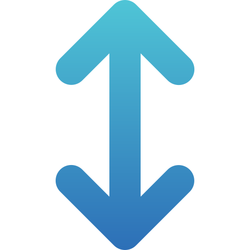 Up and down arrows Generic Flat Gradient icon